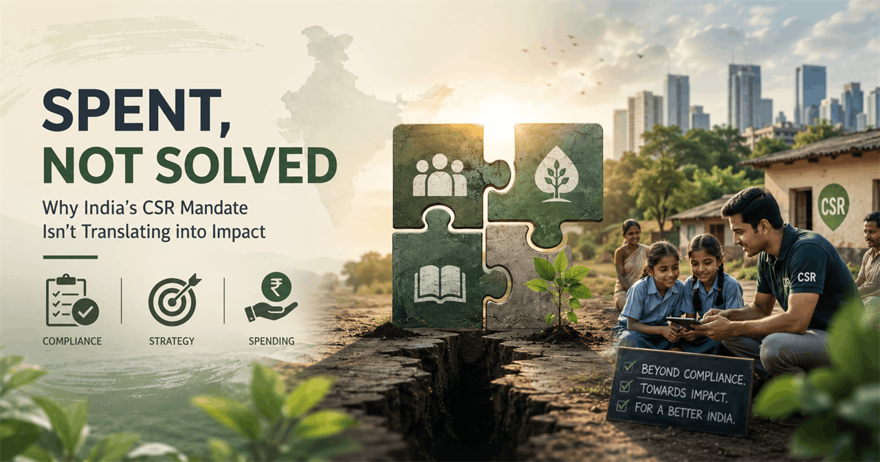 Spent, Not Solved: Why India's CSR Mandate Isn't Translating into Impact